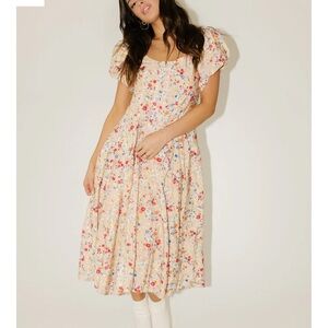 Zoco - Doe Zipper Midi Dress in Floral